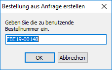anfrageverwaltungBestellnummer