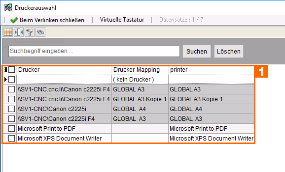 druckerauswahl