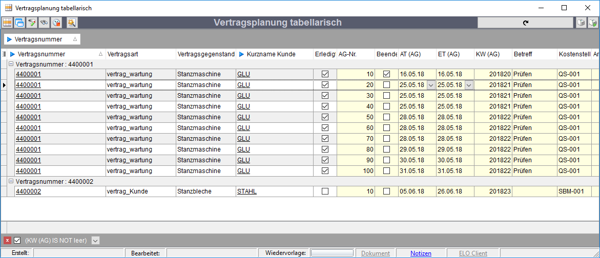 Vertragsplanung